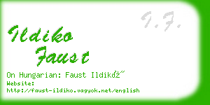 ildiko faust business card